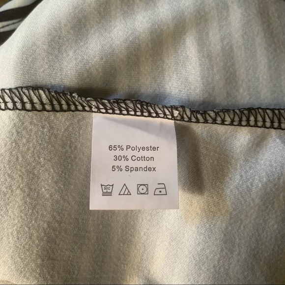 Shein Curve Plus Size Black Striped Long Sleeve Top Size 2XL - Picture 6 of 8